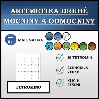 Tetromino: Aritmetika druhé mocniny a odmocniny