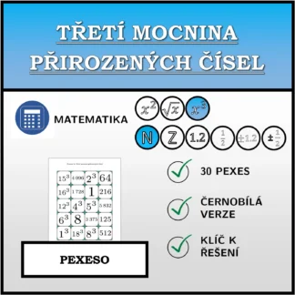 Pexeso: Třetí mocnina přirozených čísel