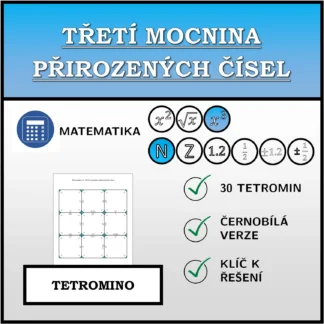 Tetromino: Třetí mocnina přirozených čísel