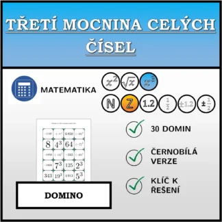 Domino: Třetí mocnina celých čísel