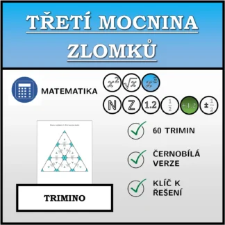 Trimino: Třetí mocnina zlomků