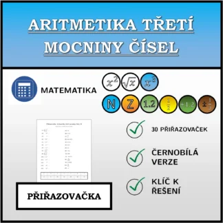 Přiřazovačka: Aritmetika třetí mocniny čísel