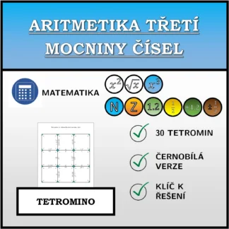 Tetromino: Aritmetika třetí mocniny čísel