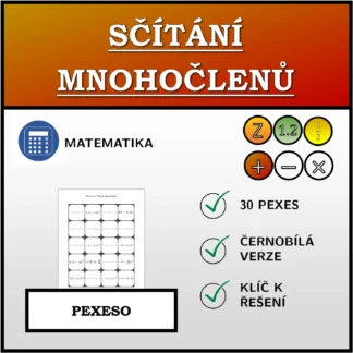 Pexeso: Sčítání mnohočlenů