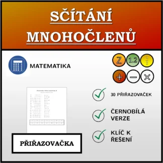 Přiřazovačka: Sčítání mnohočlenů