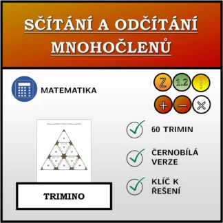 Trimino: Sčítání a odčítání mnohočlenů