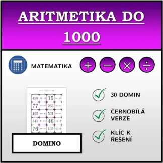 Domino: Aritmetika do 1000