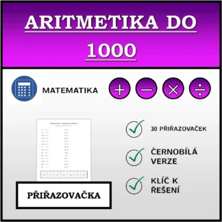Přiřazovačka: Aritmetika do 1000