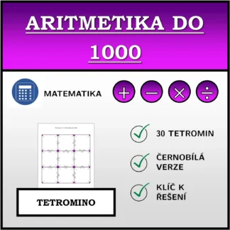 Tetromino: Aritmetika do 1000
