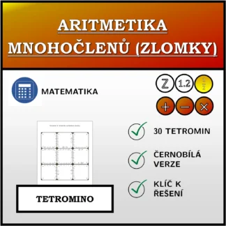 Tetromino: Aritmetika mnohočlenů (zlomky)