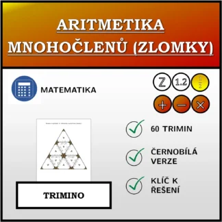 Trimino: Aritmetika mnohočlenů (zlomky)