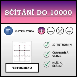 Tetromino: Sčítání do 10000