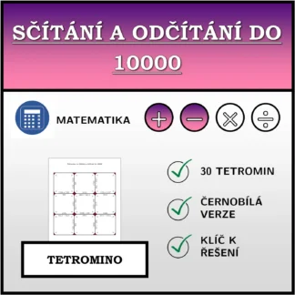 Tetromino: Sčítání a odčítání do 10000