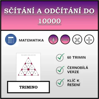 Trimino: Sčítání a odčítání do 10000