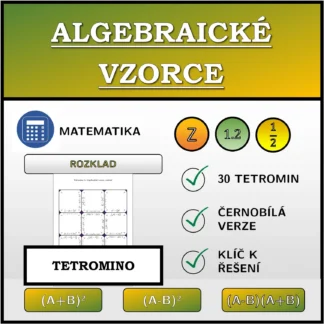 Tetromino: Algebraické vzorce, rozklad