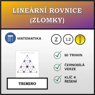 Trimino: Lineární rovnice (zlomky)