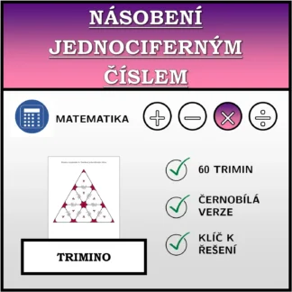 Trimino: Násobení jednociferným číslem