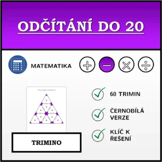 Trimino: Odčítání do 20