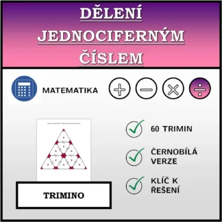 Trimino: Dělení jednociferným číslem