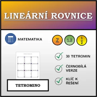 Tetromino: Lineární rovnice
