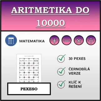 Pexeso: Aritmetika do 10000