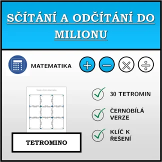 Tetromino: Sčítání a odčítání do milionu