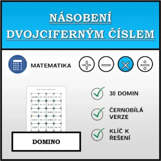 Domino: Násobení dvojciferným číslem