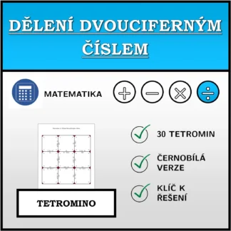 Tetromino: Dělení dvouciferným číslem