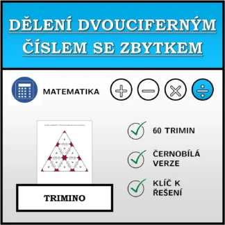 Trimino: Dělení dvouciferným číslem se zbytkem
