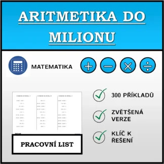 Pracovní list: Aritmetika do milionu