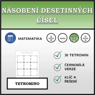 Tetromino: Násobení desetinných čísel