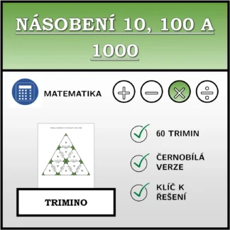 Trimino: Násobení 10, 100 a 1000