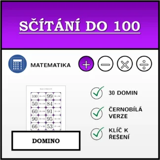 Domino: Sčítání do 100