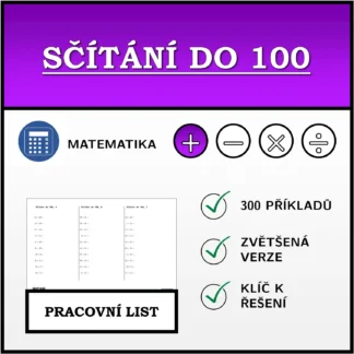 Pracovní list: Sčítání do 100