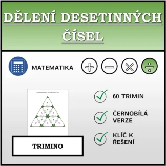 Trimino: Dělení desetinných čísel