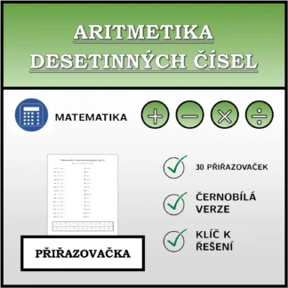 Přiřazovačka: Aritmetika desetinných čísel