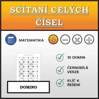 Domino: Sčítání celých čísel