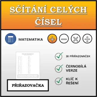 Přiřazovačka: Sčítání celých čísel