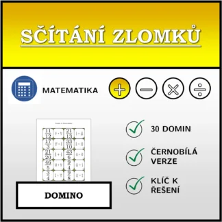 Domino: Sčítání zlomků