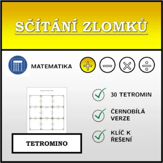 Tetromino: Sčítání zlomků