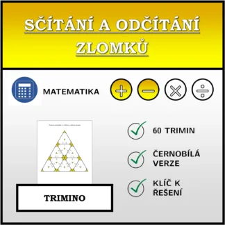 Trimino: Sčítání a odčítání zlomků