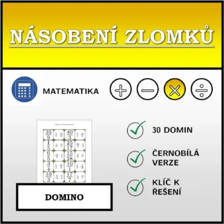Domino: Násobení zlomků