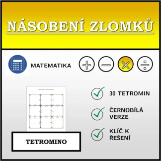Tetromino: Násobení zlomků