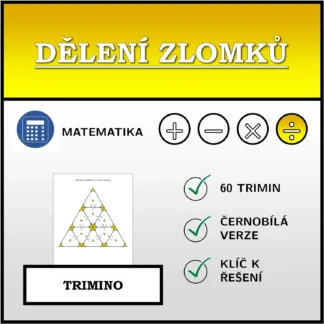 Trimino: Dělení zlomků