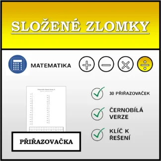 Přiřazovačka: Složené zlomky