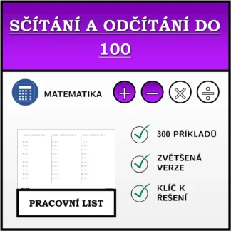 Pracovní list: Sčítání a odčítání do 100