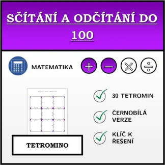 Tetromino: Sčítání a odčítání do 100
