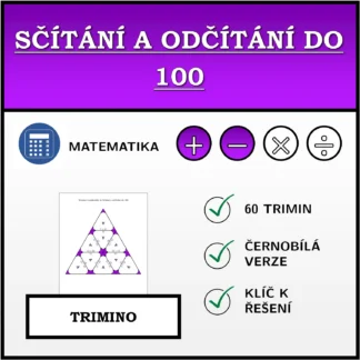 Trimino: Sčítání a odčítání do 100