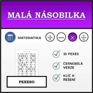 Pexeso: Malá násobilka