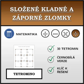 Tetromino: Složené kladné a záporné zlomky